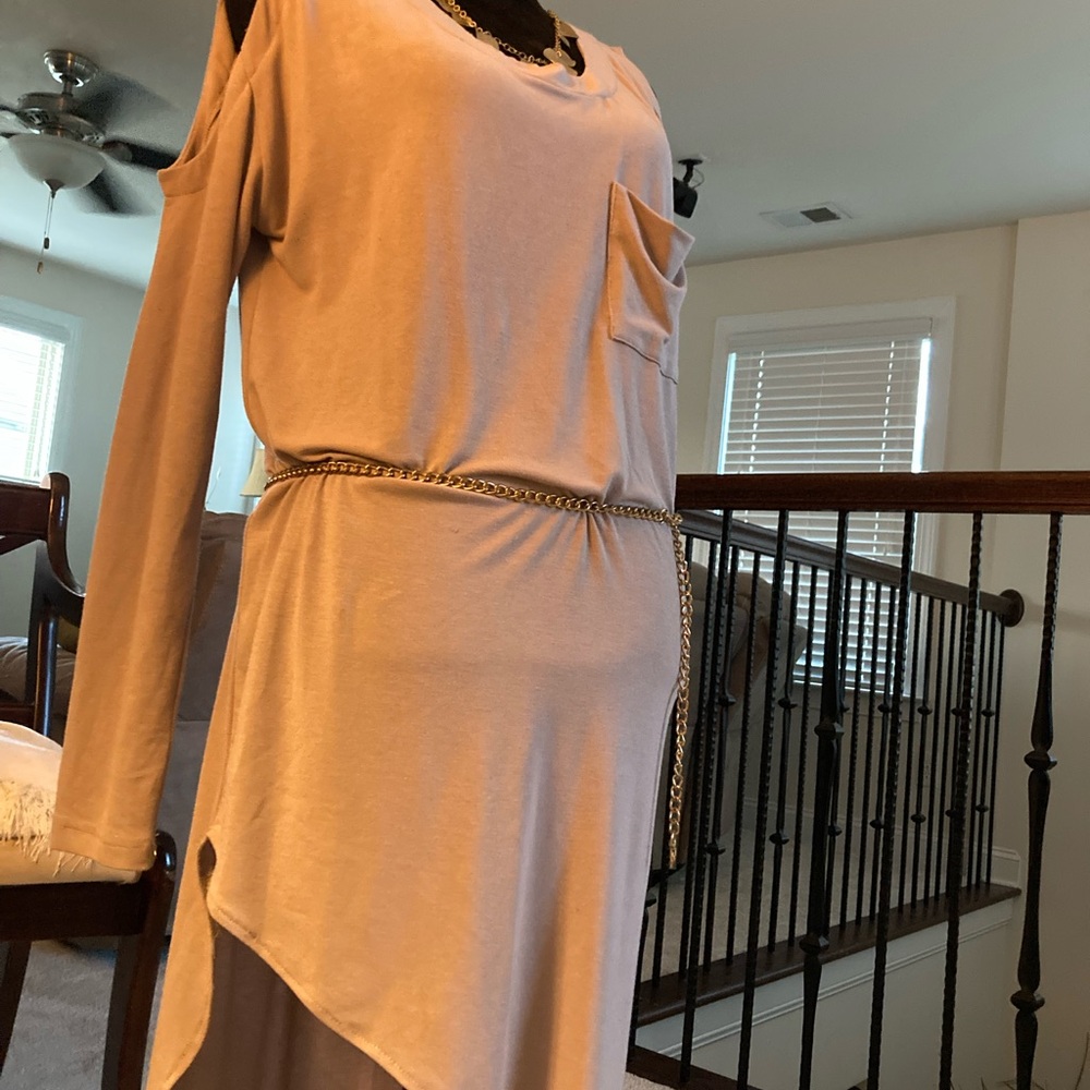 Beige asymmetrical dress by VeryJ
